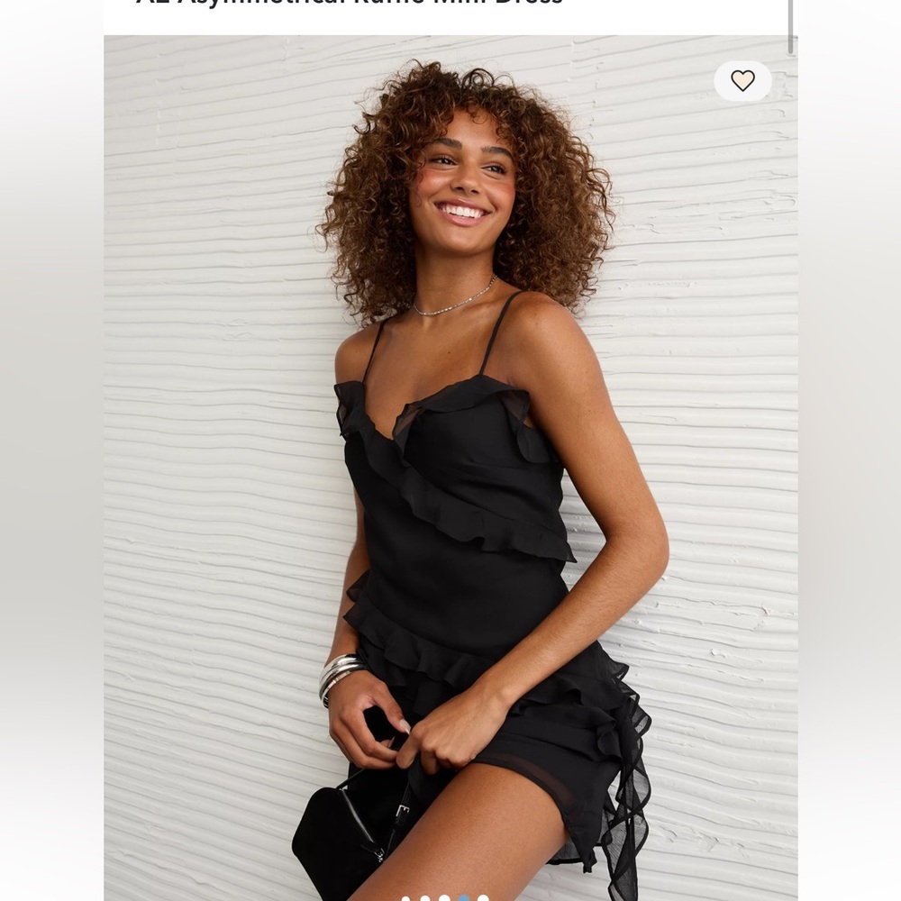 AE Asymmetrical Ruffle Mini Dress